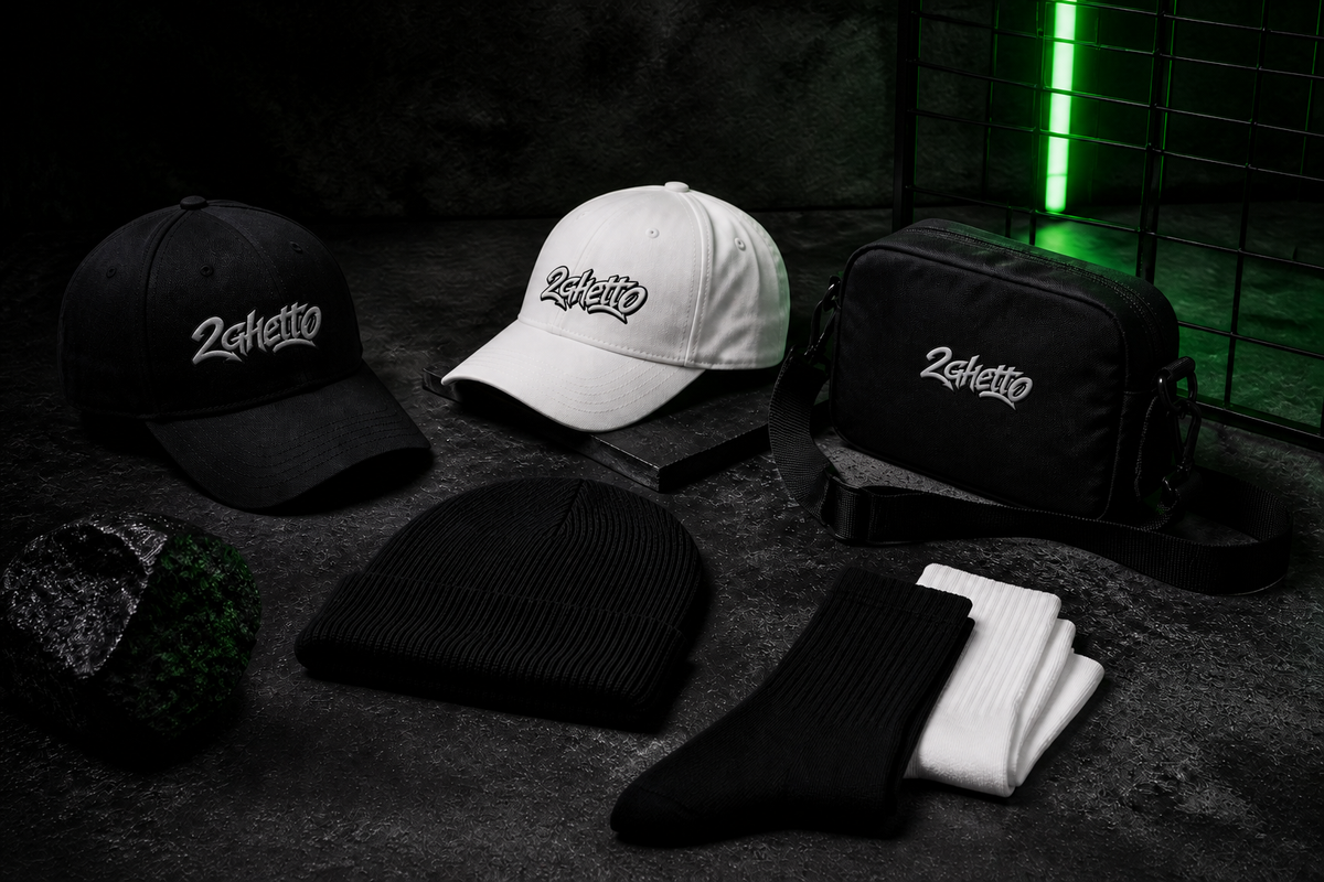 2Ghetto branded caps and accessories
