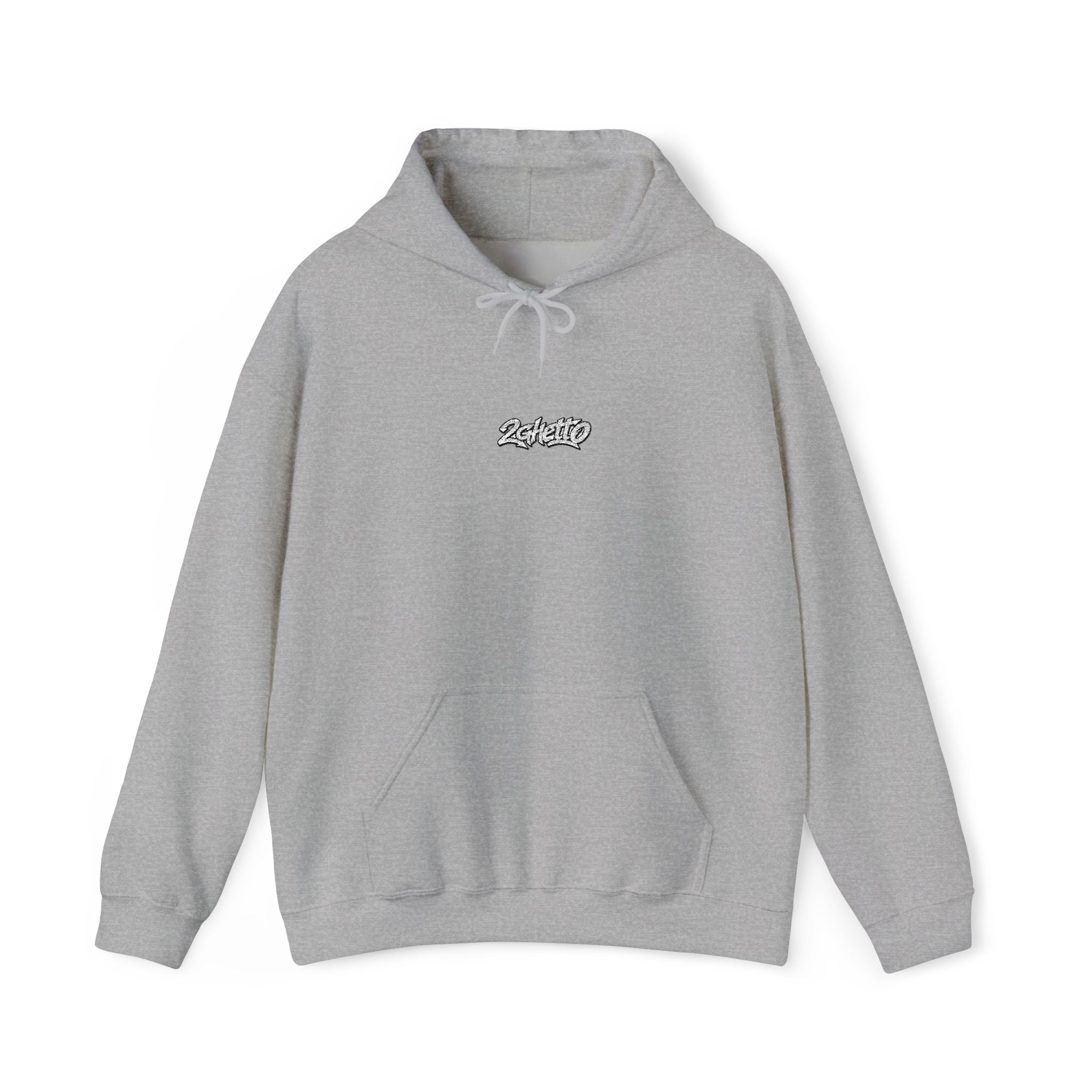 2Ghetto Ghost Block Hoodie - White