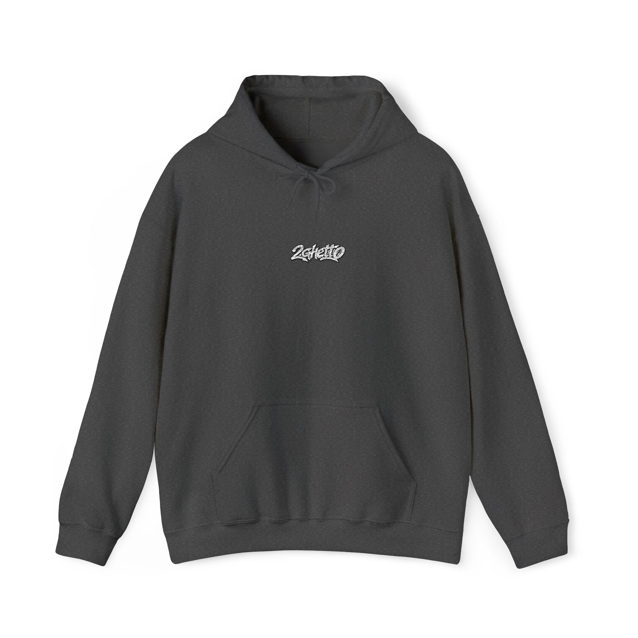 2Ghetto Ghost Block Hoodie - White