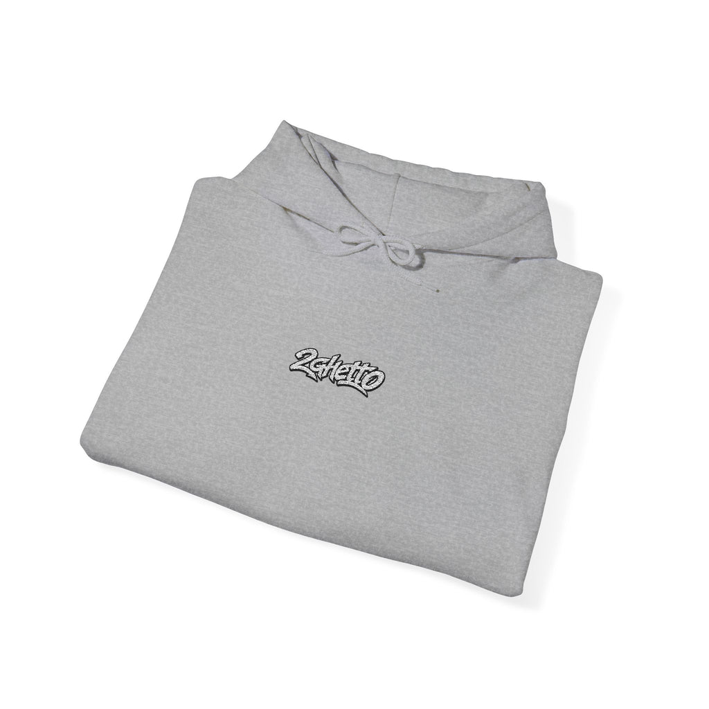 2Ghetto Ghost Block Hoodie - White
