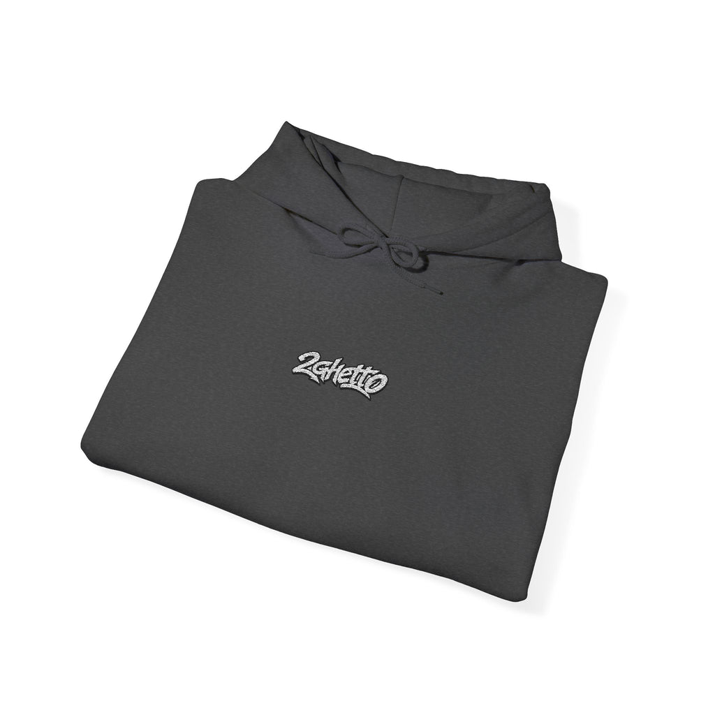 2Ghetto Ghost Block Hoodie - White