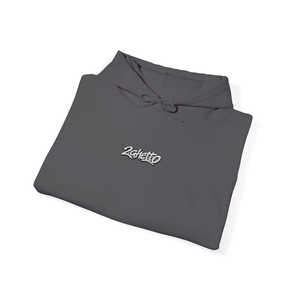 2Ghetto Ghost Block Hoodie - White