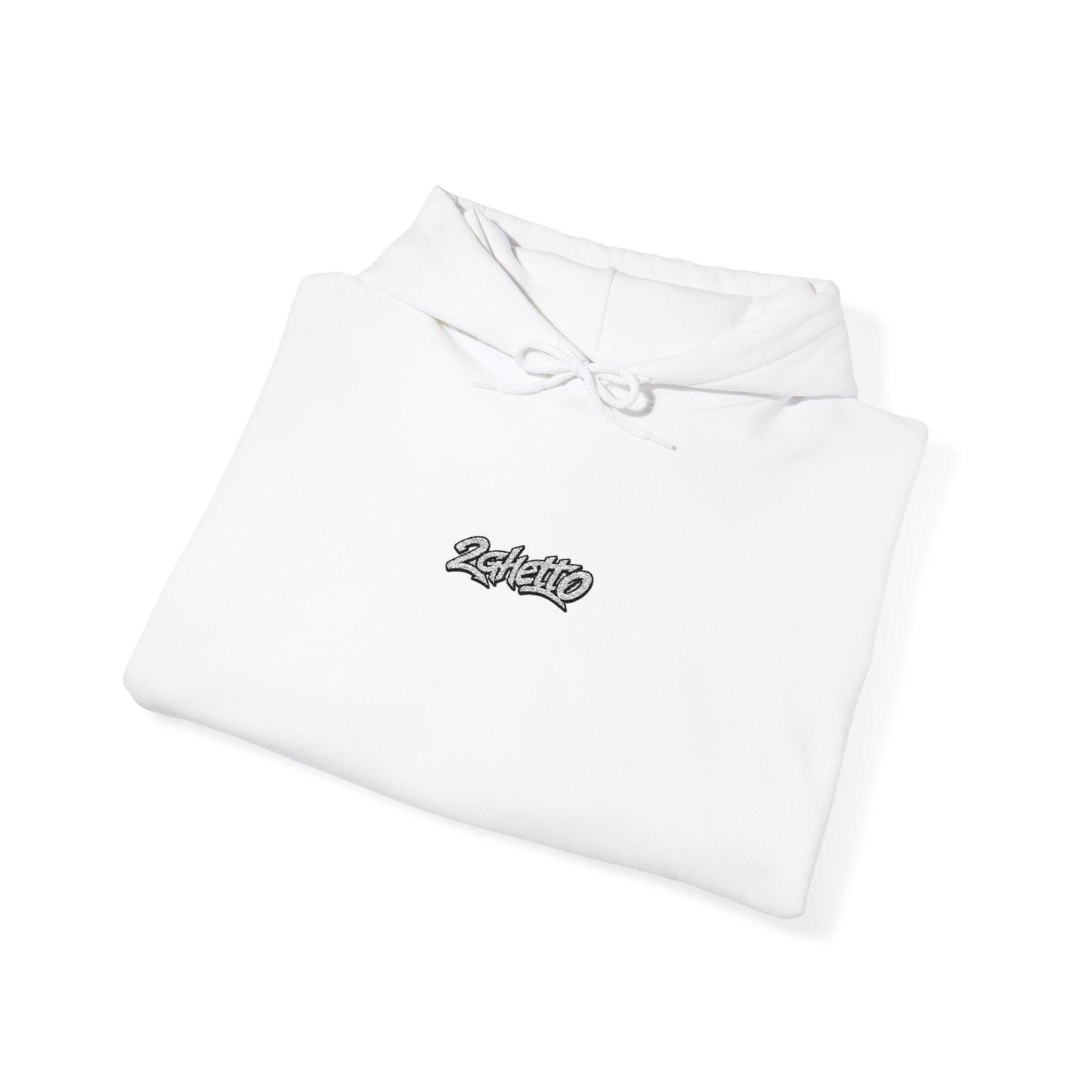 2Ghetto Ghost Block Hoodie - White