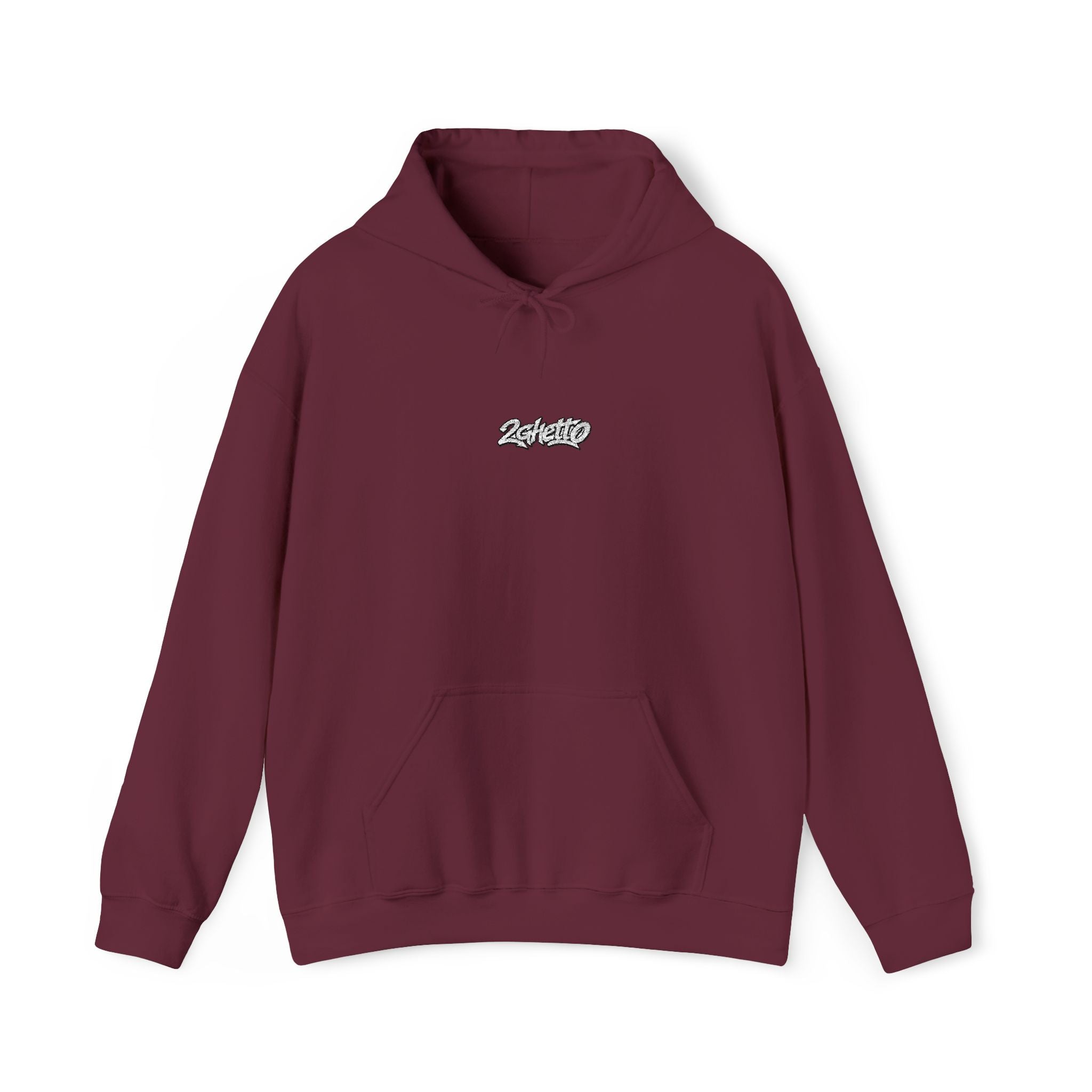 2Ghetto Ghost Block Hoodie - White