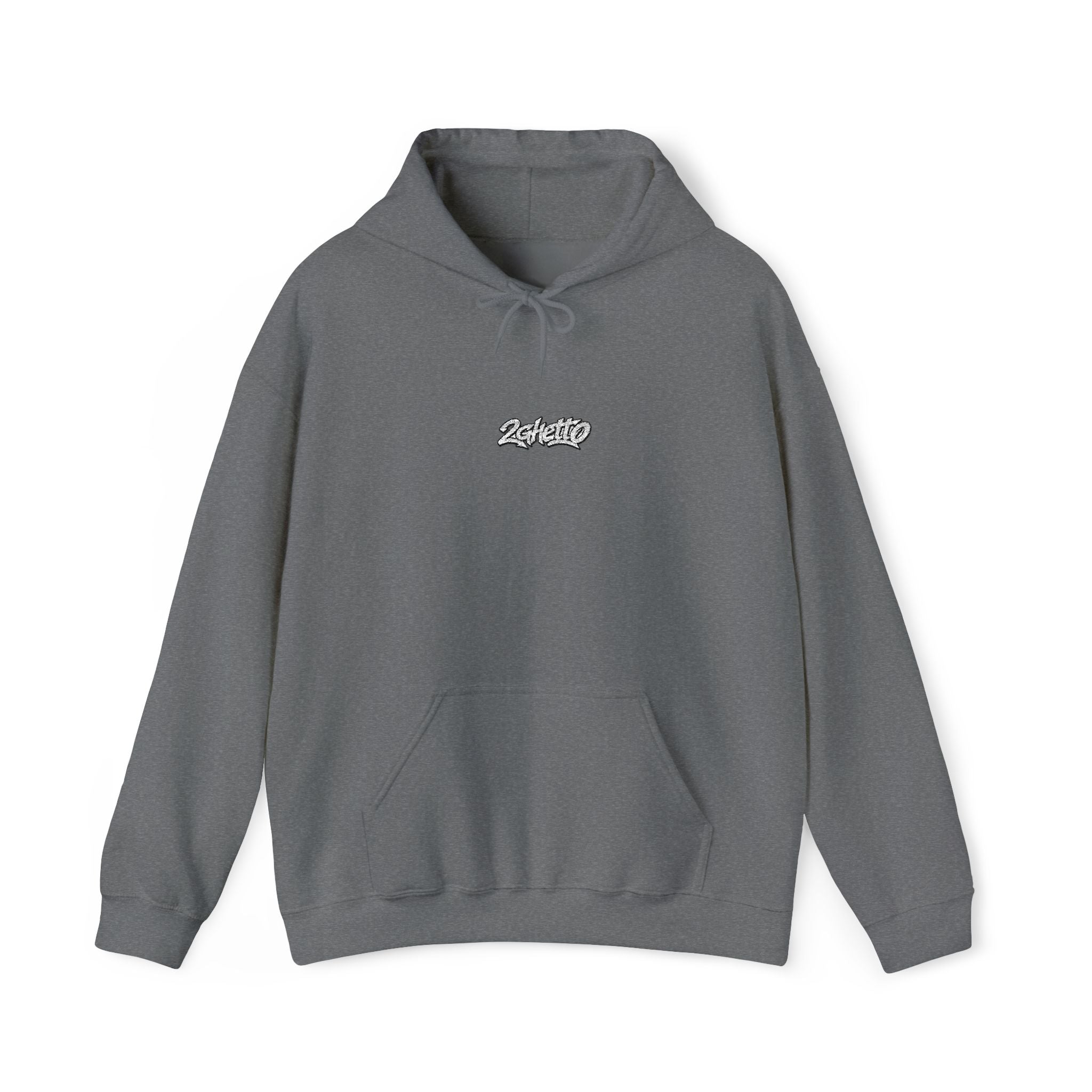 2Ghetto Ghost Block Hoodie - White