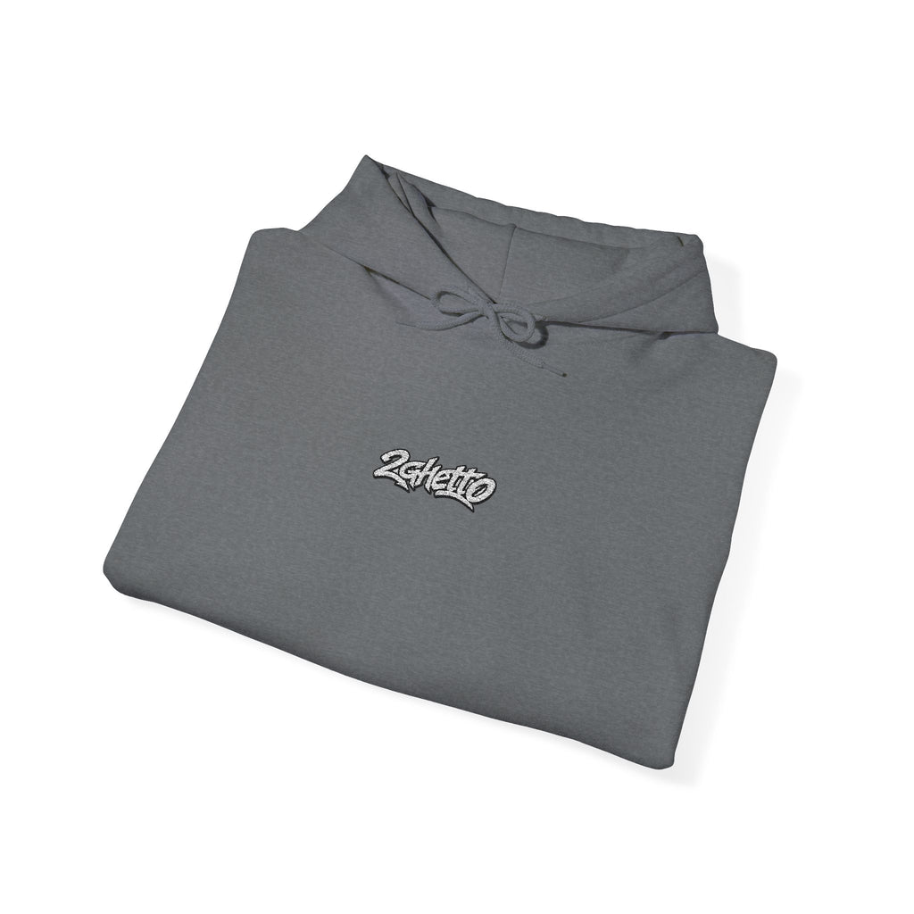 2Ghetto Ghost Block Hoodie - White