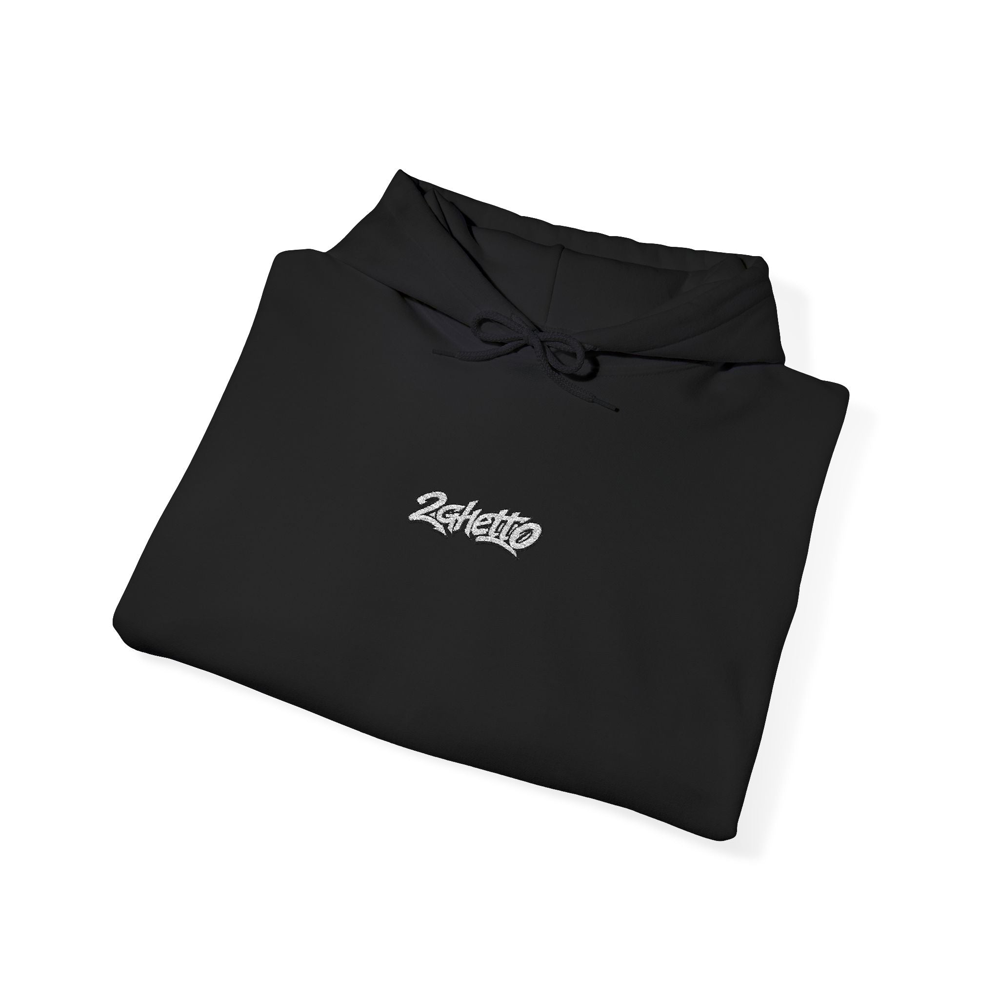 2Ghetto Ghost Block Hoodie - White