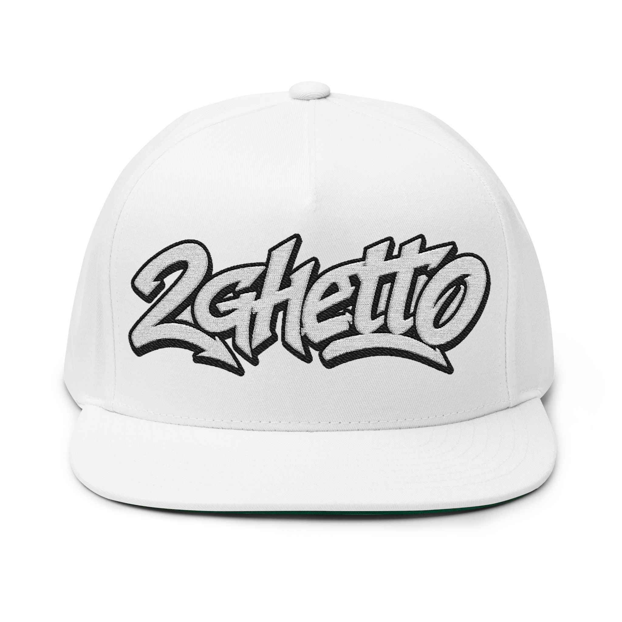 2Ghetto Blockline Snapback - White